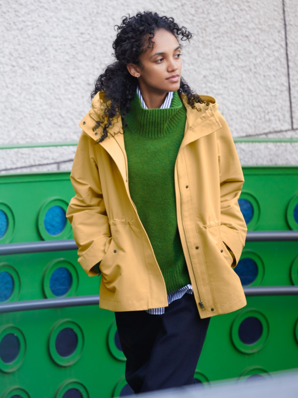 Women oversized store parka uniqlo