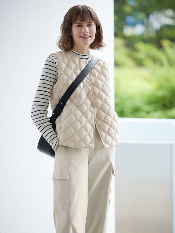 WOMEN'S PUFFTECH QUILTED VEST (WARM PADDED)