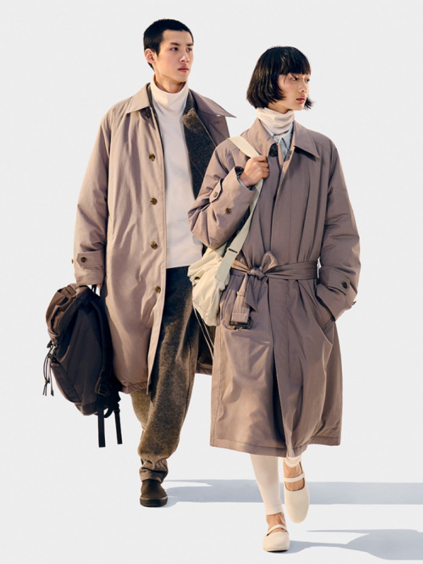 Uniqlo single breasted on sale coat