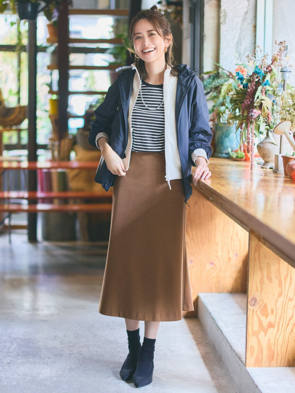 Flared jersey clearance skirt