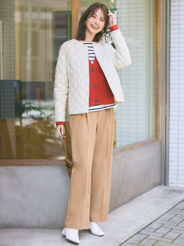 Shop looks for「Brushed Twill Long Sleeve Over Shirt、Pleated Wide