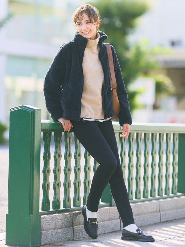 Uniqlo fluffy outlet jacket