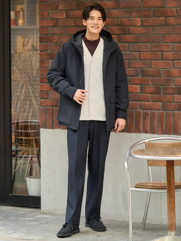 Men hybrid cheap down coat uniqlo