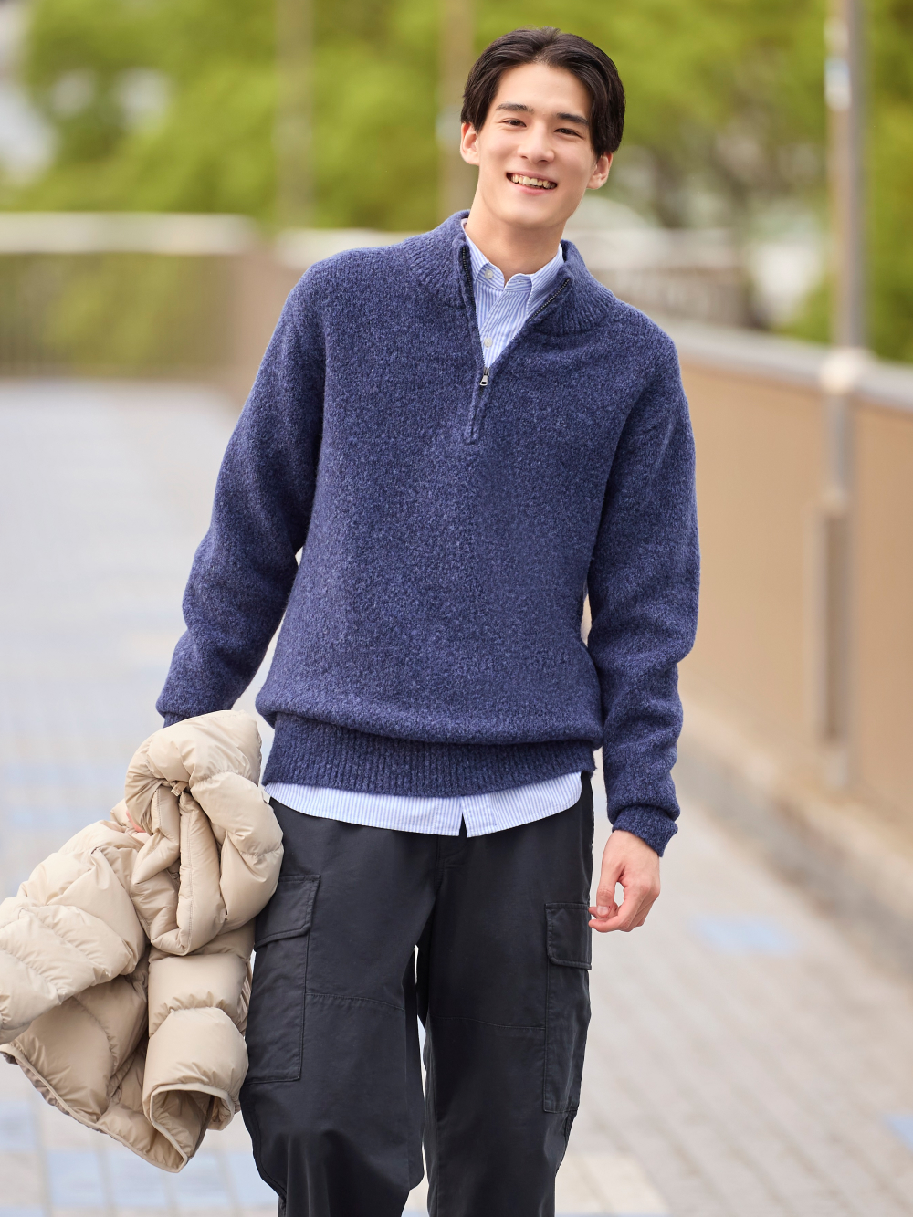 Uniqlo zip sweater sale