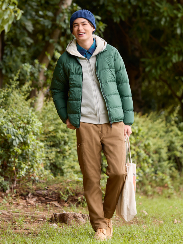 Uniqlo green store puffer jacket