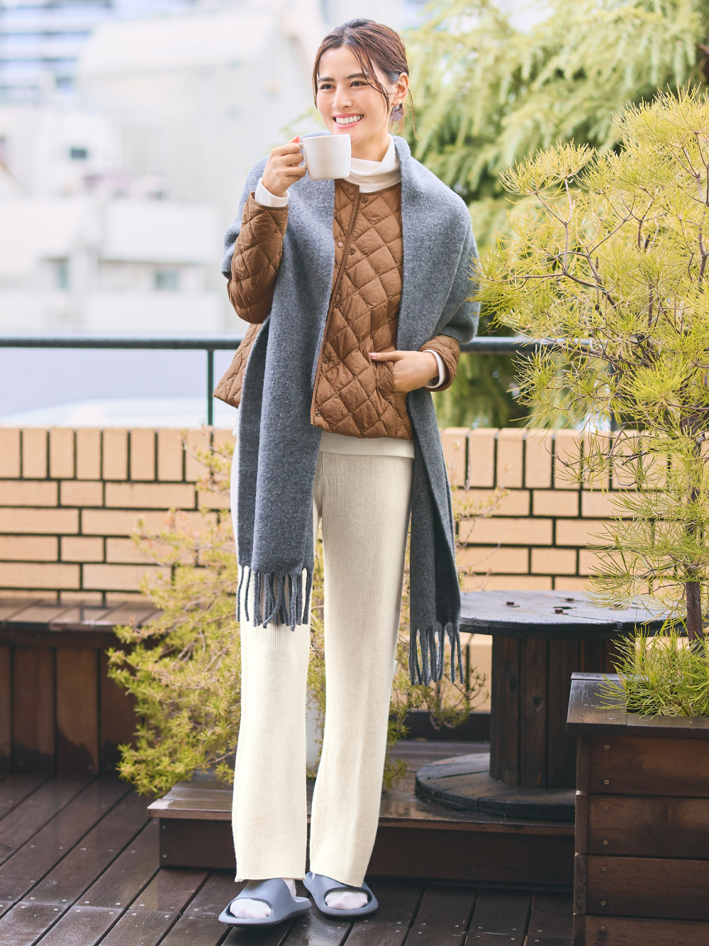 Shop looks for「Washable Knit Ribbed Pants」