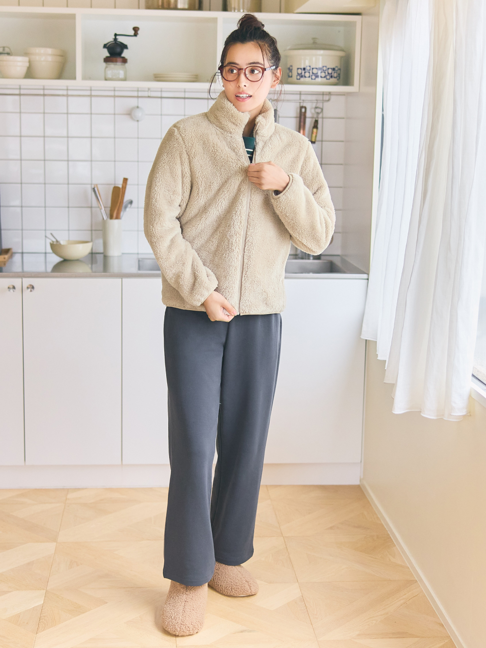 Uniqlo cheap yarn fleece