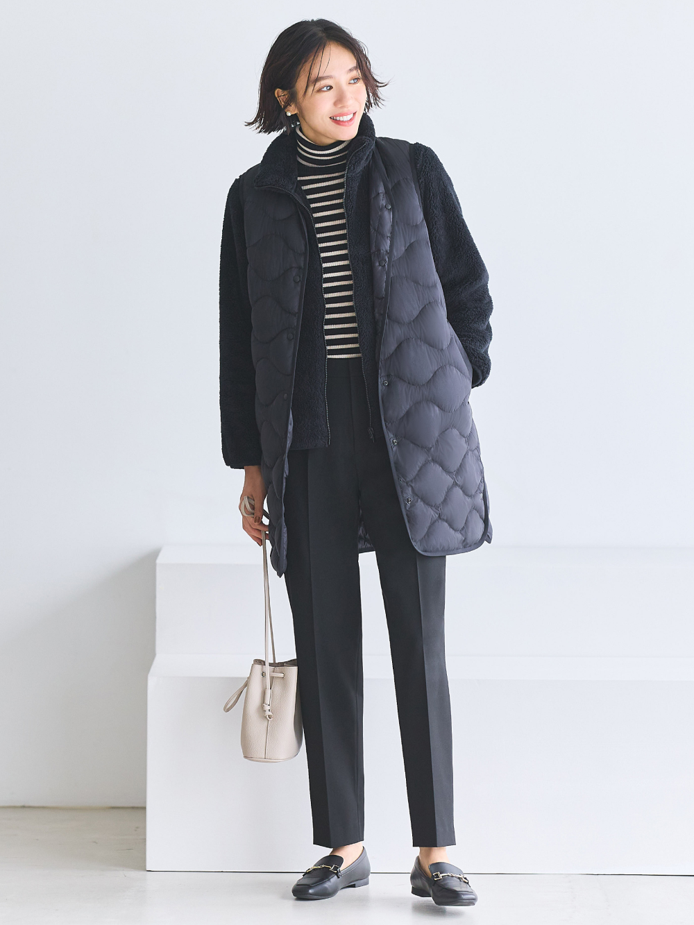 Check styling ideas for「Fluffy Yarn Fleece Full-Zip Jacket、Cargo Jogger  Pants」