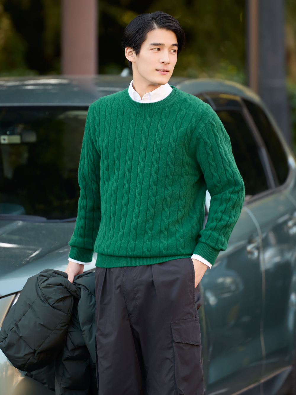 Uniqlo green clearance sweater