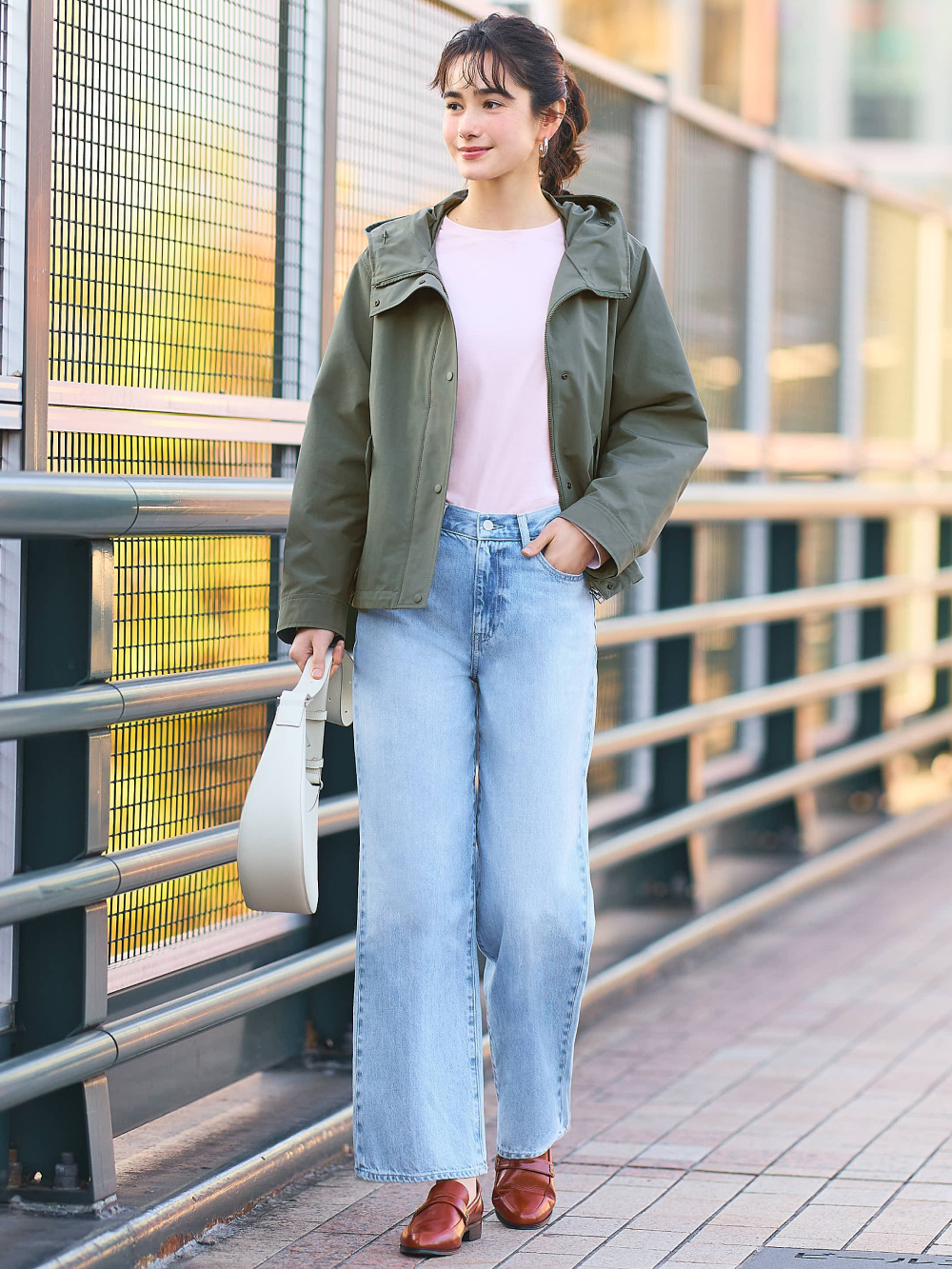 Linen Blend Volume Short Sleeve Blouse