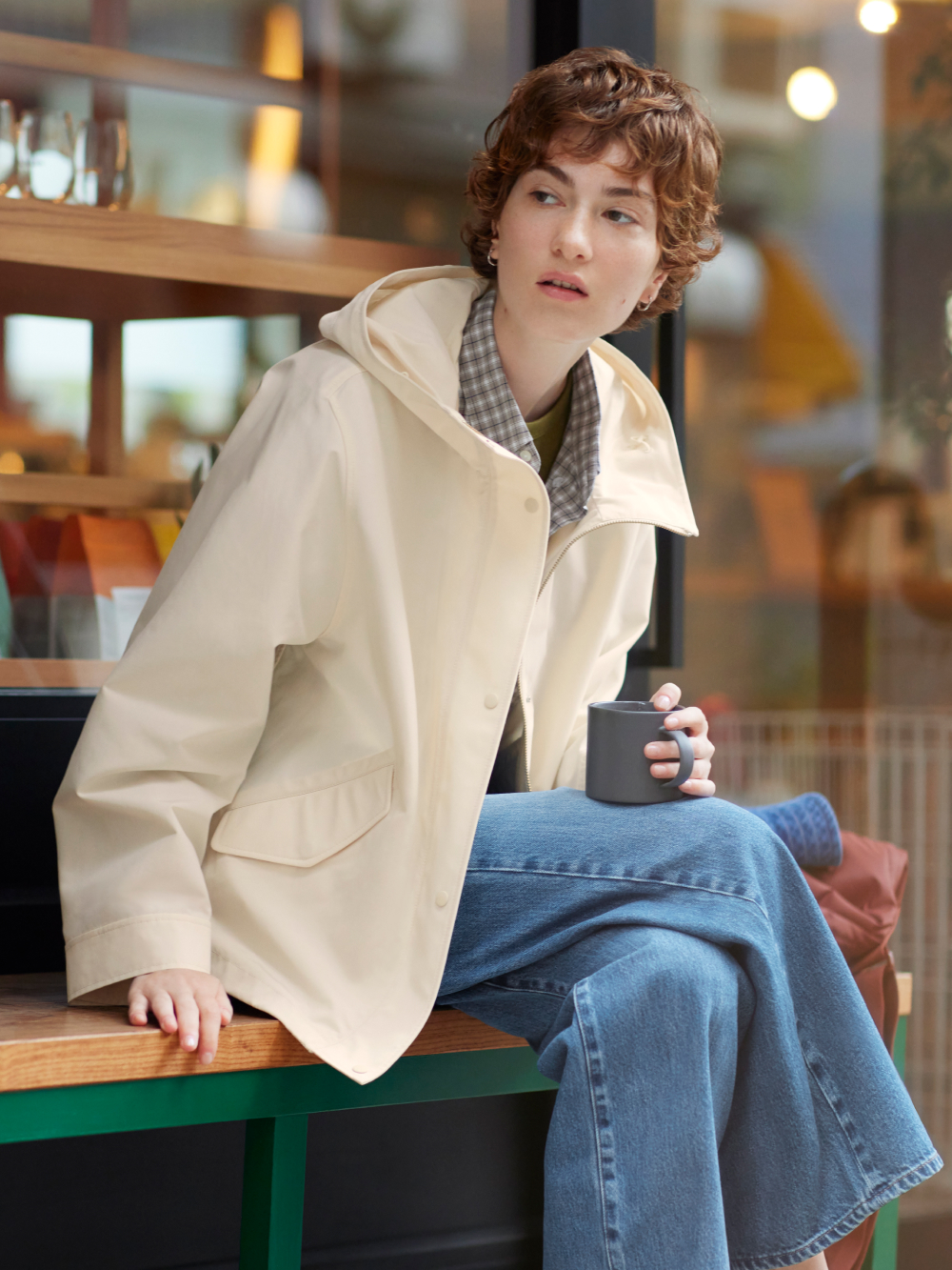 Shop looks for「Premium Linen Long-Sleeve Shirt、Wide Straight