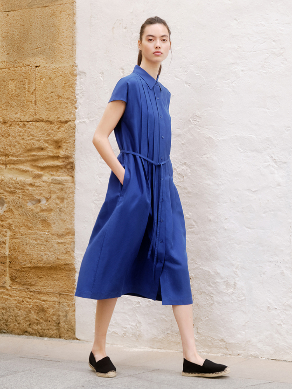 Shop Looks For Linen Blend Short Sleeve Shirt Dress UNIQLO PH