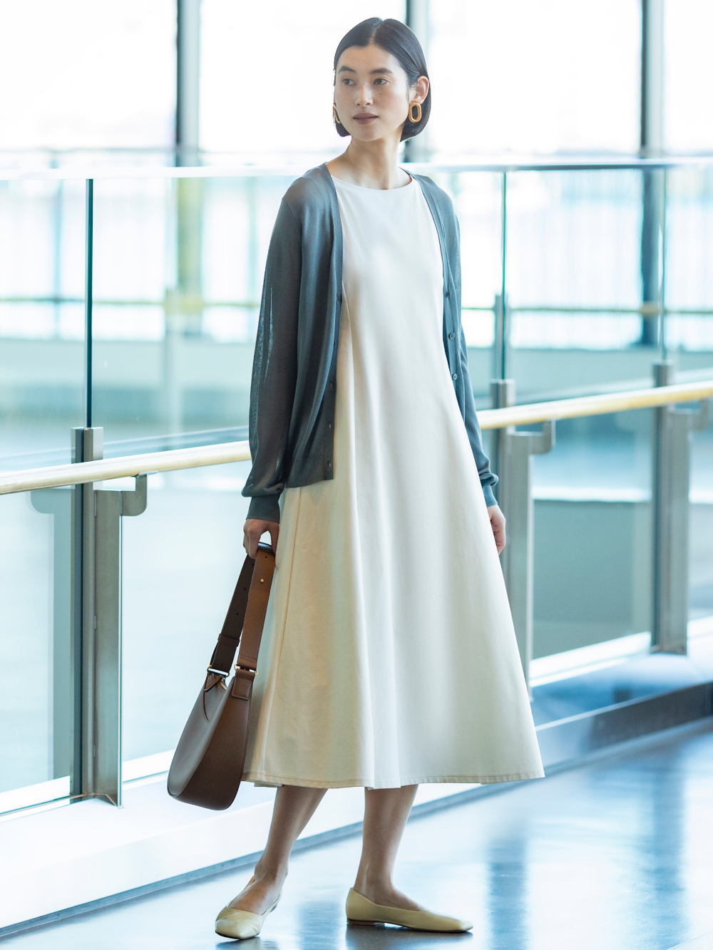 Check styling ideas for「Ultra Stretch AIRism Sleeveless Dress」