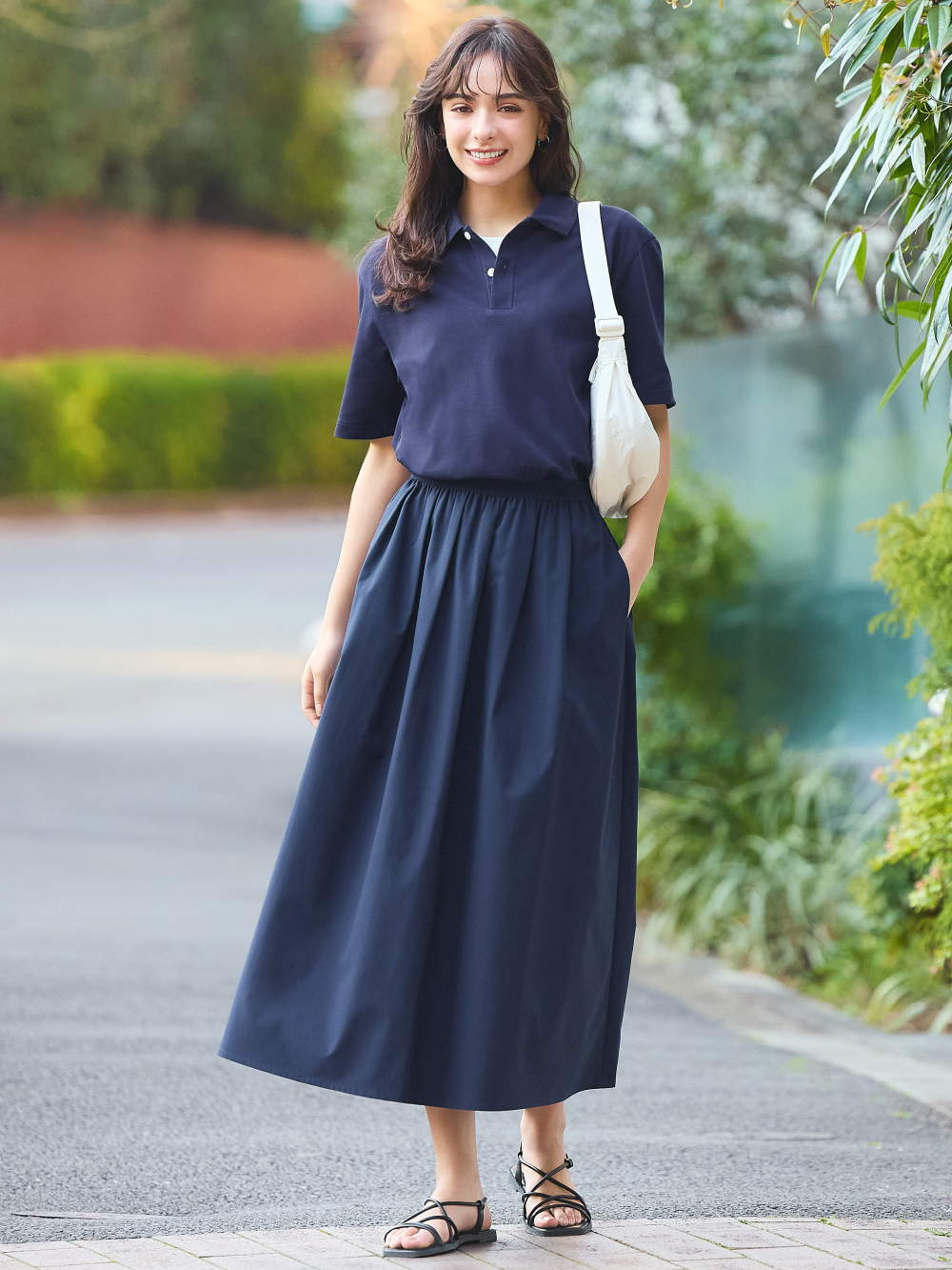 Long skirt uniqlo best sale