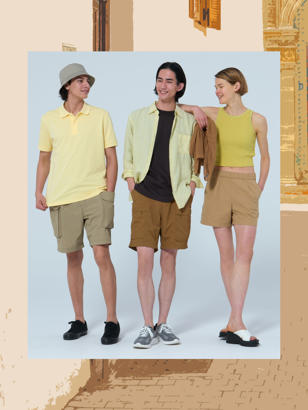 Shop looks for UNIQLO C Stand Collar Oversized Coat UNIQLO C Pleated Skirt UNIQLO AU