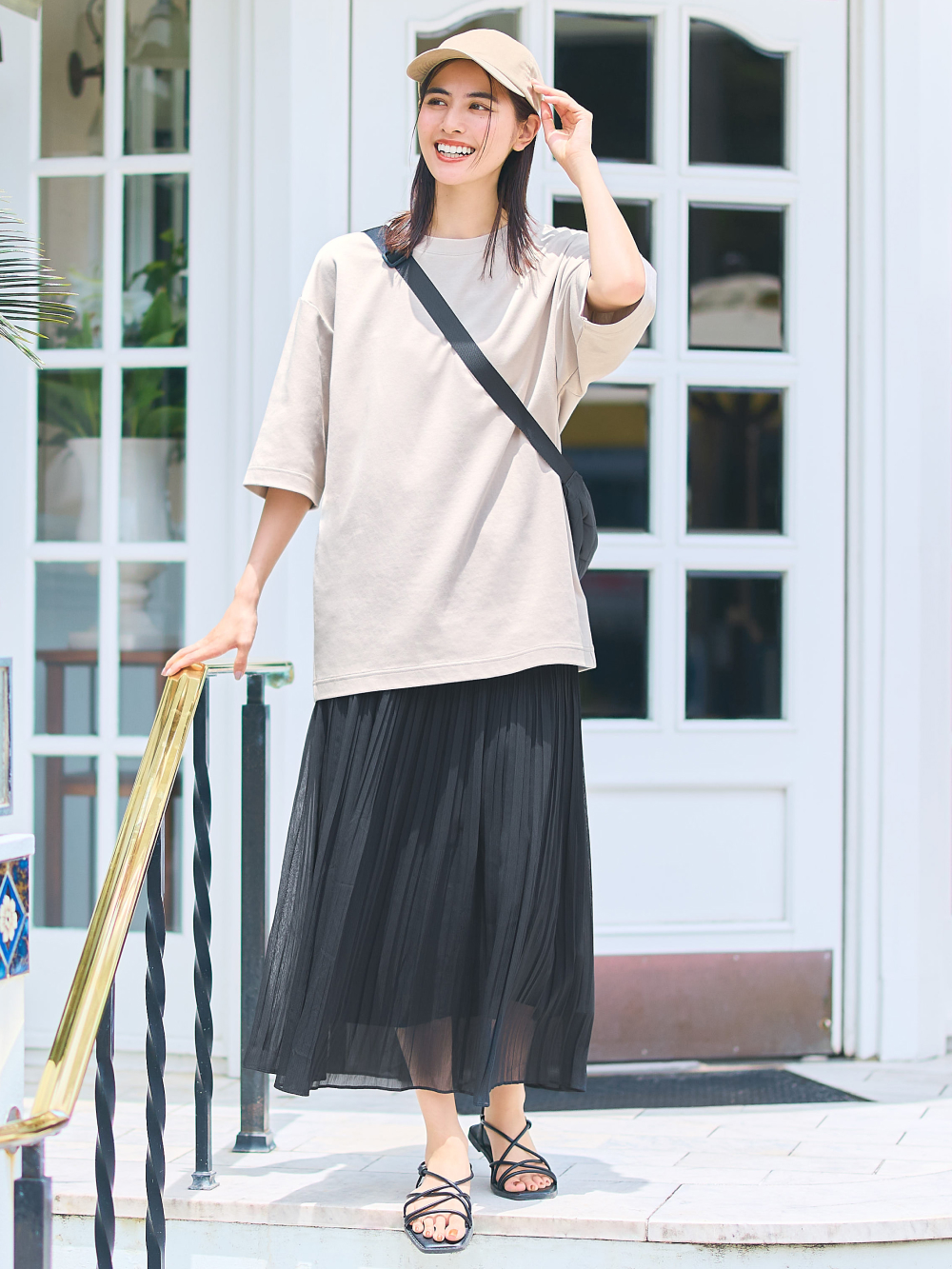 Black skirt uniqlo best sale