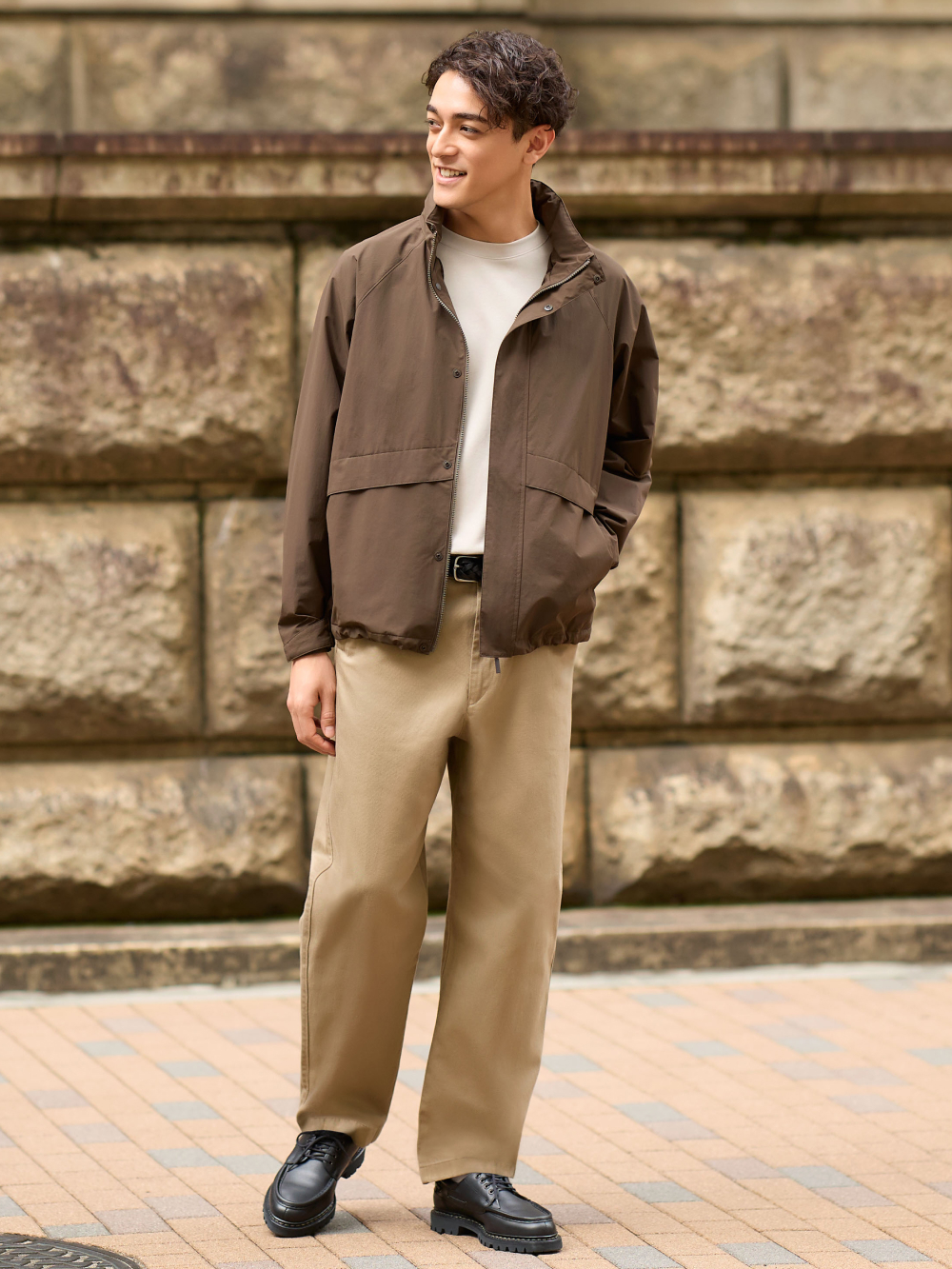 Shop looks for WINDPROOF STAND BLOUSON AIRism COTTON OVERSIZED CREW NECK HALF SLEEVE T SHIRT UNIQLO CA
