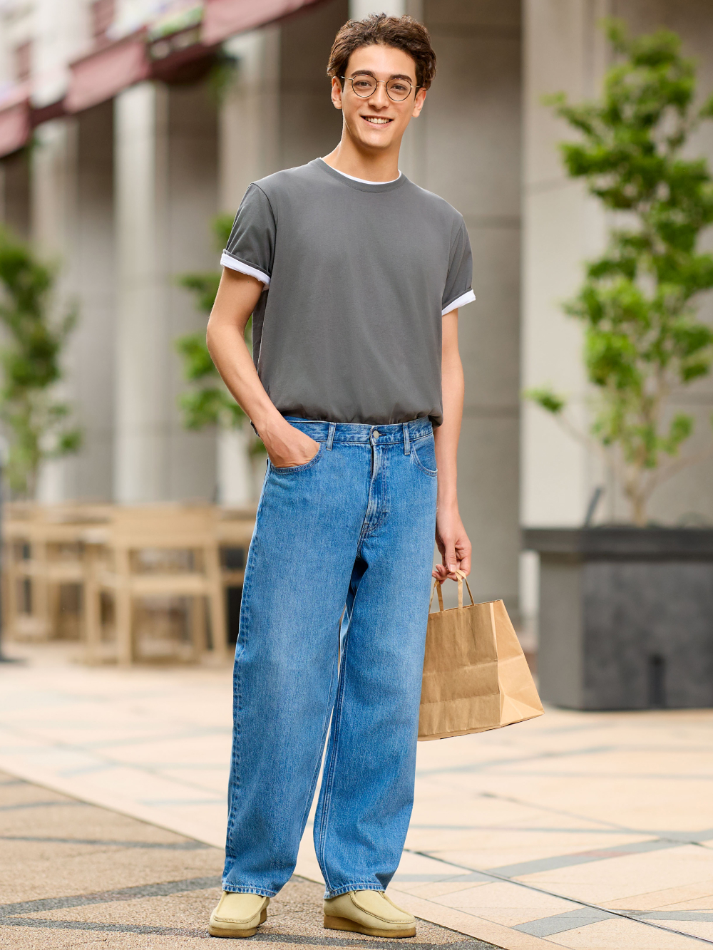 Uniqlo straight leg jeans sales