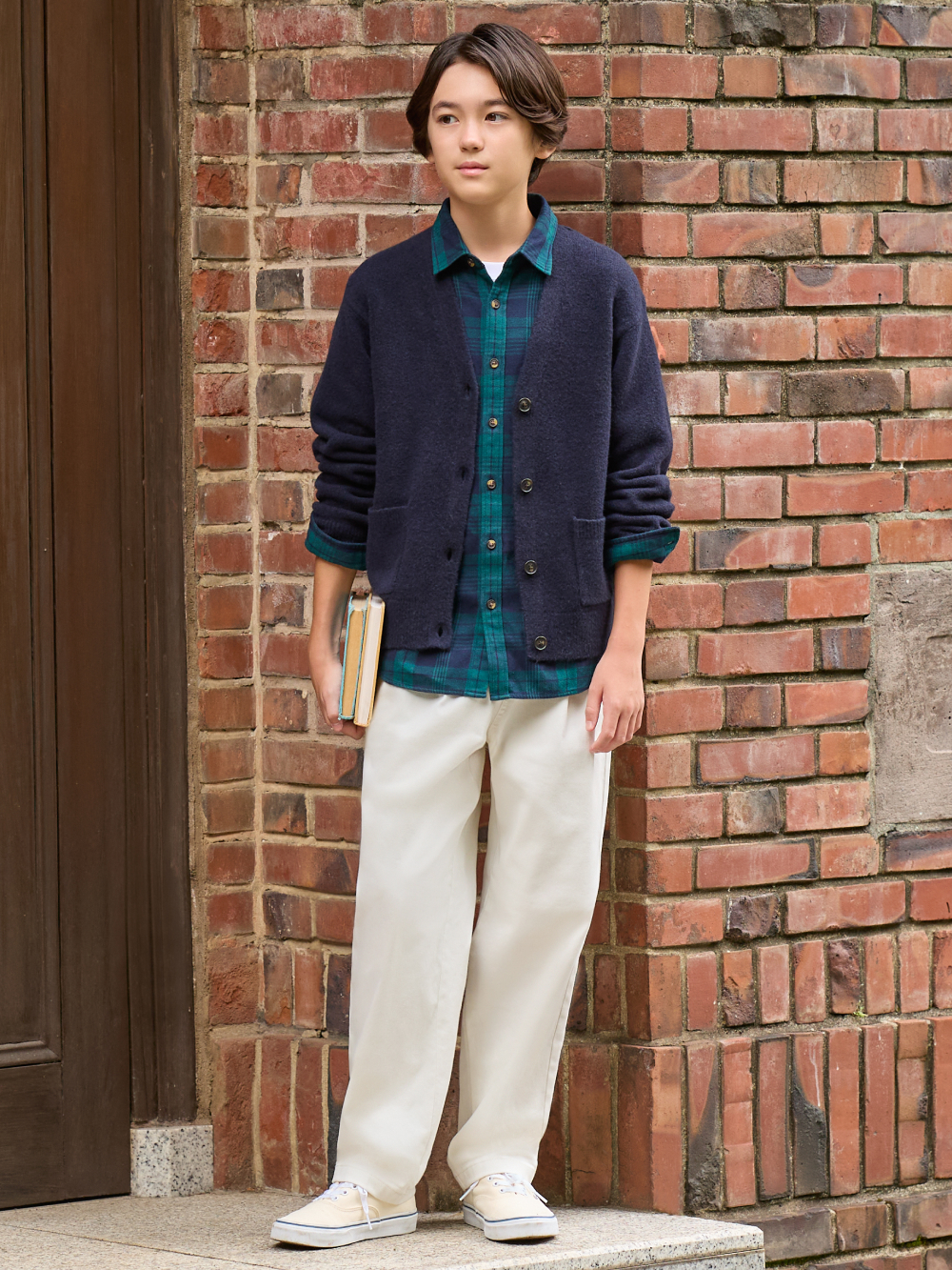 Shop looks for Souffle Cardigan Flannel Shirt Checked UNIQLO US