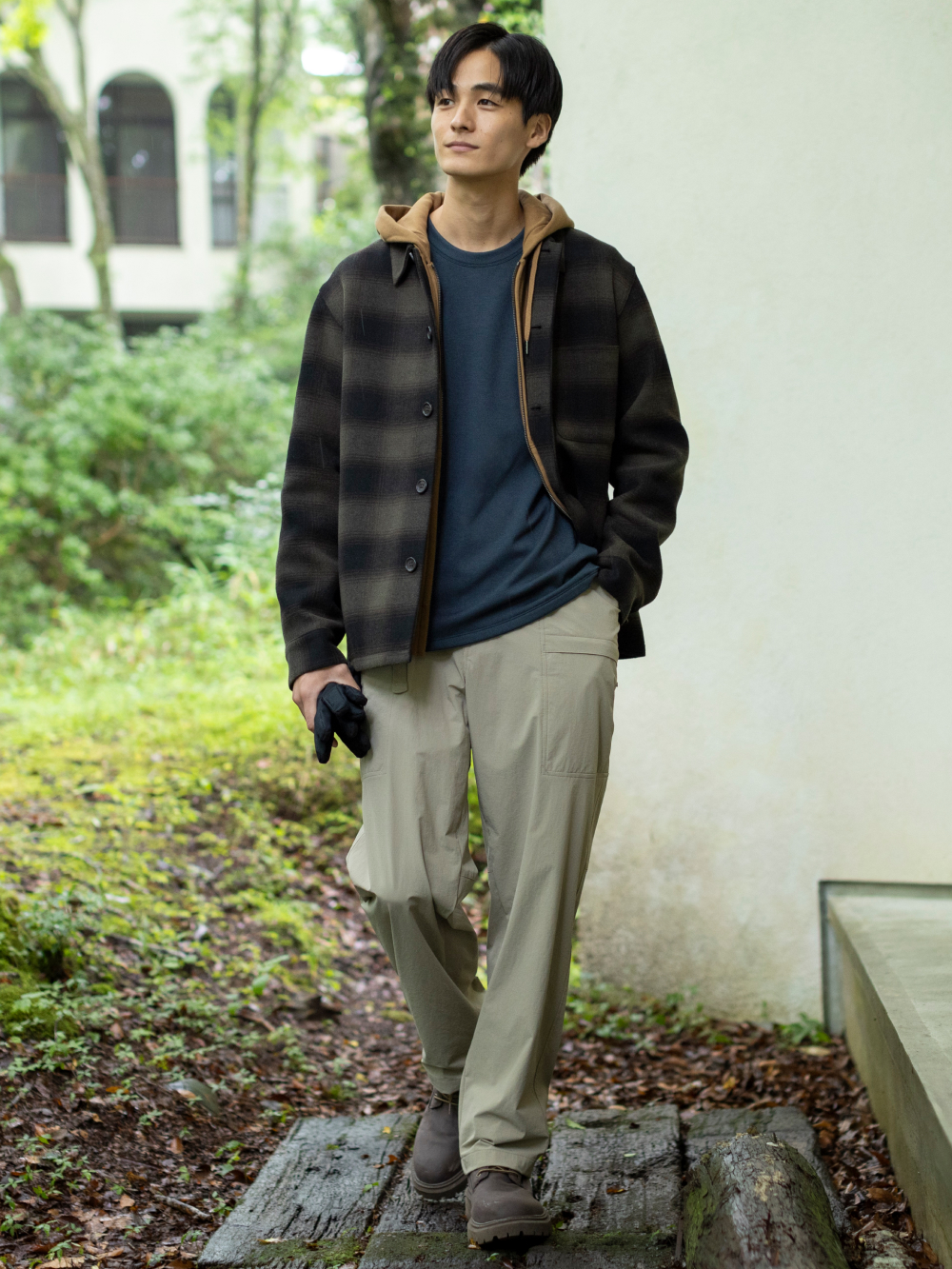 DOUBLE FACE SHIRT JACKET UNIQLO CA