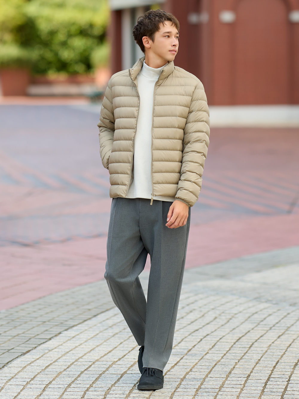 MEN'S SOFT KNITTED FLEECE MOCK NECK T-SHIRT | UNIQLO AU