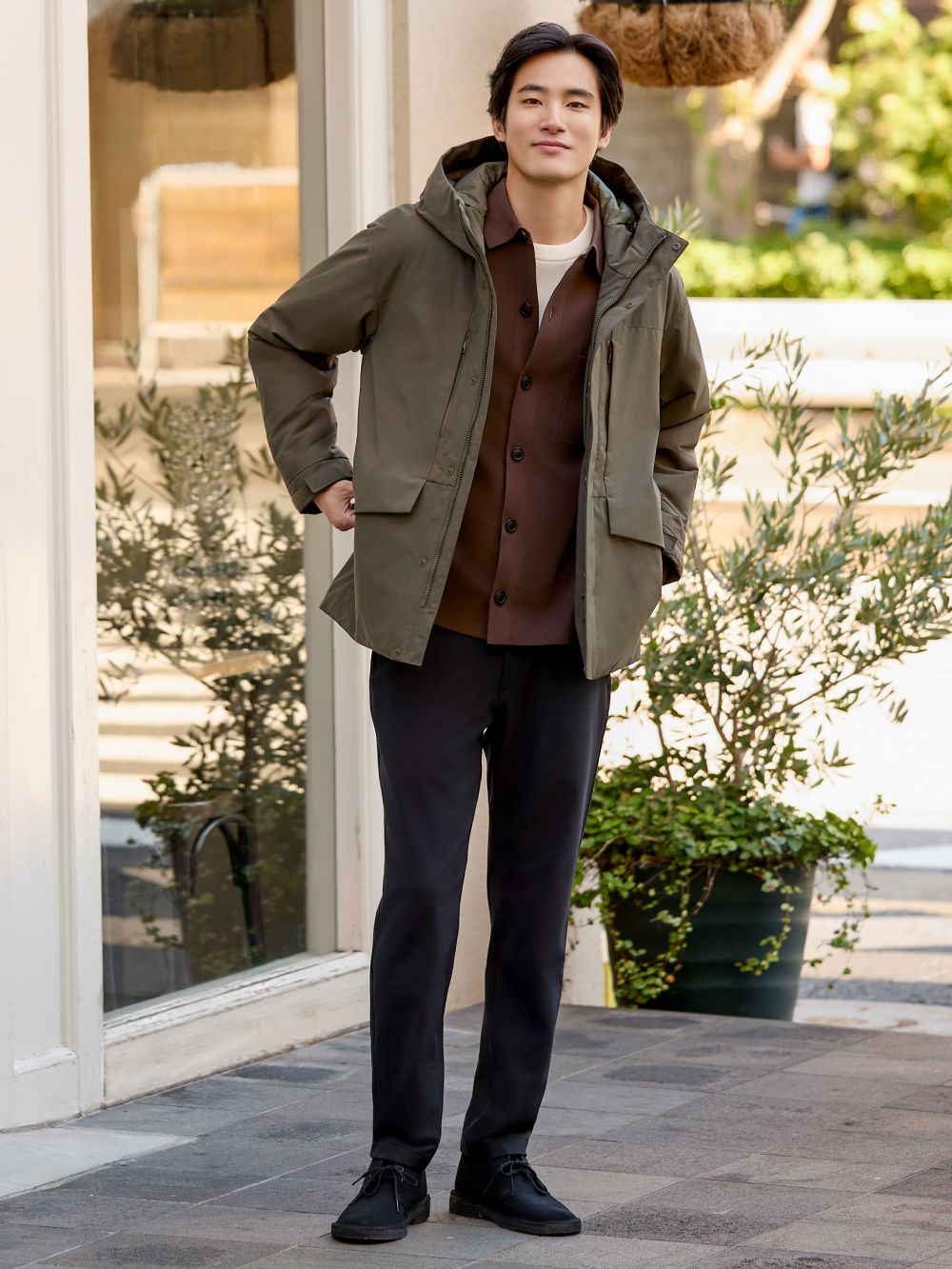 HYBRID DOWN PARKA UNIQLO CA