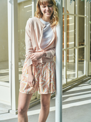 Merino Crew Neck Cardigan