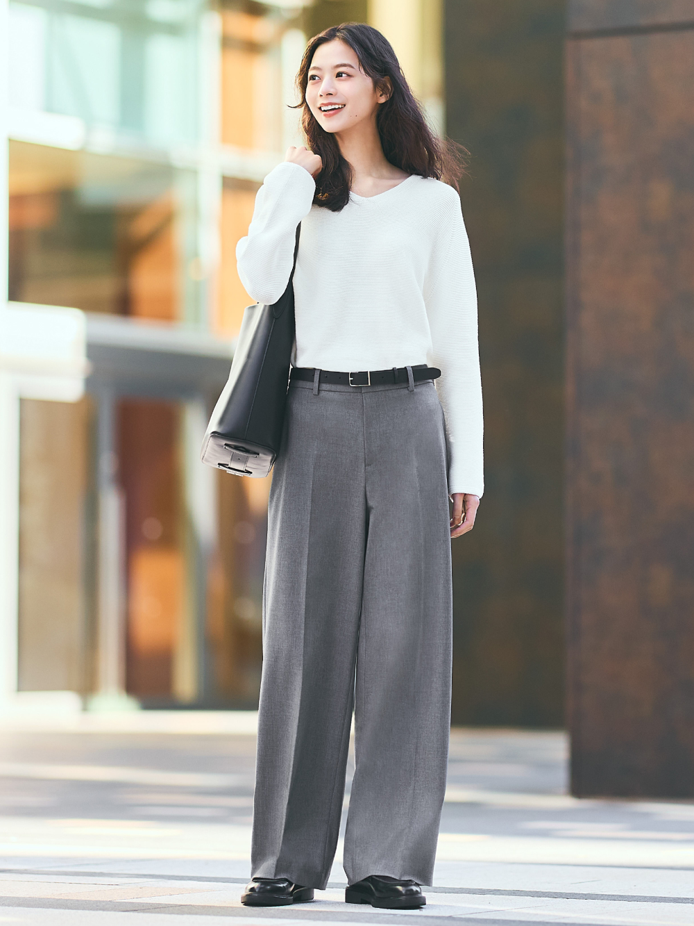 WOMEN'S 3D KNIT COTTON RELAXED V NECK SWEATER | UNIQLO CA