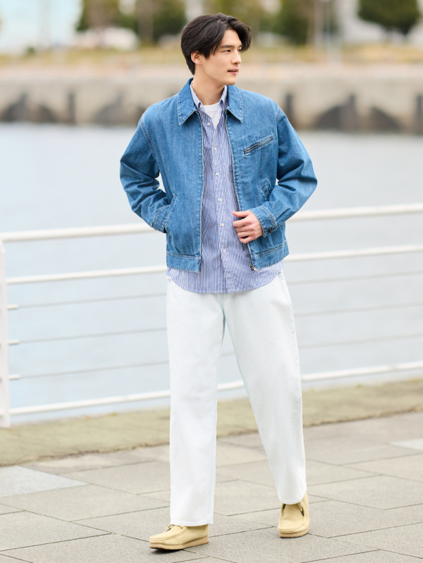 ユニクロ公式 | ワイドストレートジーンズ