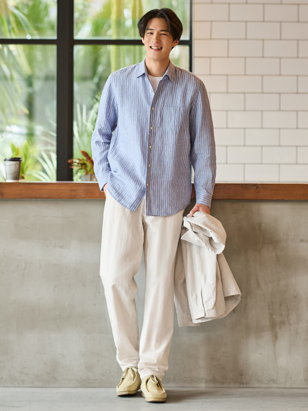 Pantalón Camisa Lino Massimo Dutti Hombre Pants Men Vaqueros