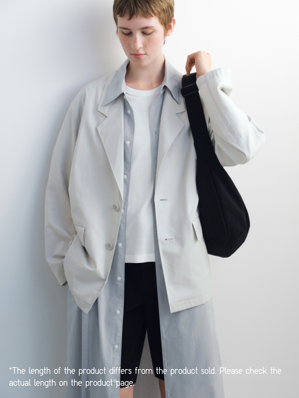 Avril Supima Cotton Black Shirt With Short