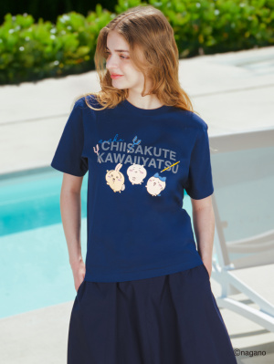 Styling CHIIKAWA x JOKE BEAR AND FRIENDS UT Graphic T-Shirt in blue