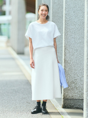 Washable Milano Ribbed Skirt