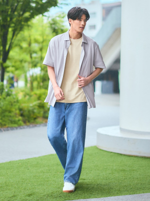 T-shirt AIRism Cotone Oversized Girocollo Da Uomo | IT - Foto 9