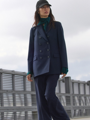 【美品】UNIQLO U ユニクロ ダブルブレストジャケット XXL ネイビー ダブルブレストジャケット ビジネスの関連商品 | ユニクロ