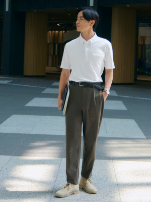 Leather Mesh Belt