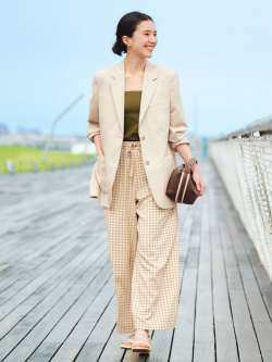 Seersucker Easy Pants | Gingham