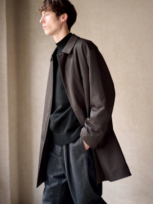 Pleated Straight Pants | Denim