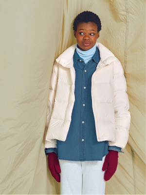 ☆新品☆ユニクロ　パウダーソフトダウンジャケット　オフホワイト S Powder Soft Down Jacket | UNIQLO US