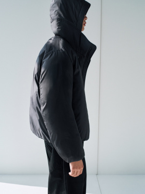 ジャケット・アウター PUFFTECH Hooded Coat Black UNIQLO ジャケット・アウター PUFFTECH Hooded Coat Black UNIQLO