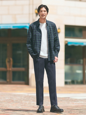 未使用　ユニクロ　ジャケット&パンツ 新品/ユニクロ コントワーデコトニエブラッシュドタック ワイド