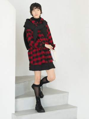 Pleated Skort
