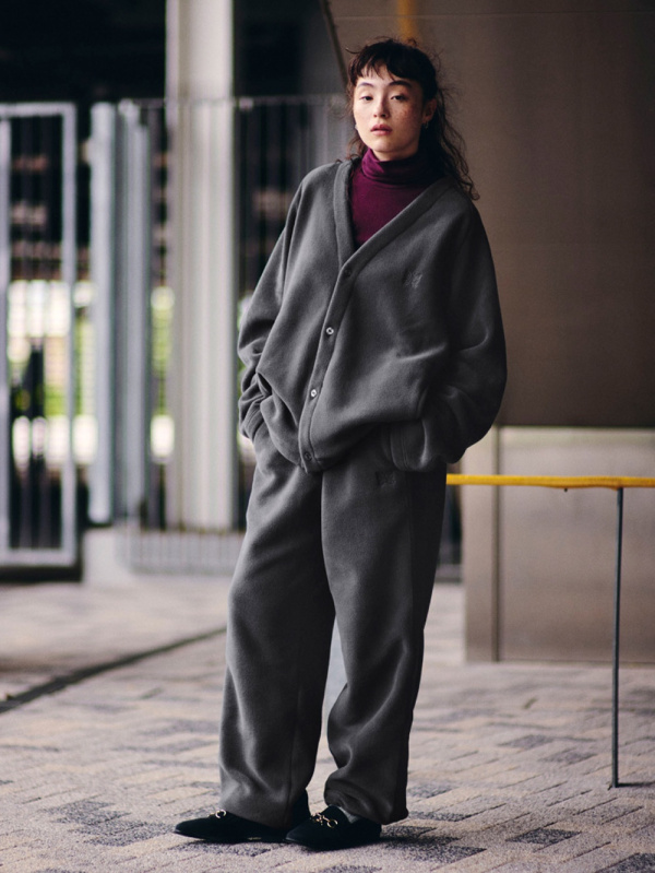 ユニクロ ニードルズ フリースオーバーサイズカーディガン