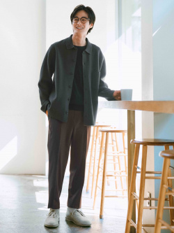 Milano Ribbed Shirt Collar Cardigan