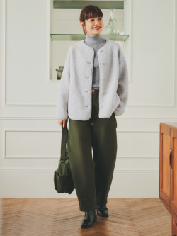 Merino Ribbed Turtleneck Sweater