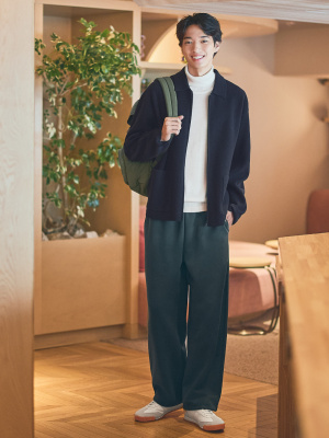 ユニクロ公式 | ニットフルジップジャケット