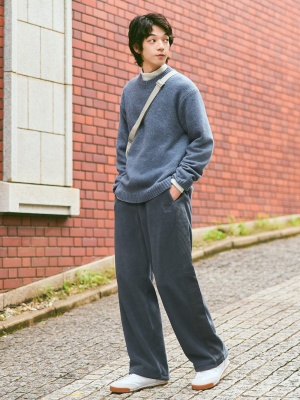 ユニクロ公式 | フリースワイドパンツ