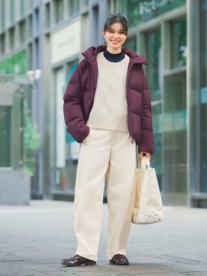 SOUFFLÉ YARN CREW NECK SWEATER