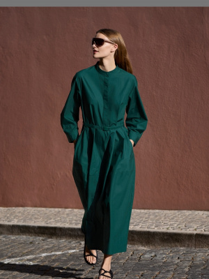 Women's Cotton Volume Sleeve Dress | UNIQLO US