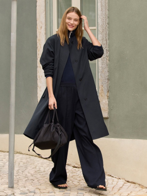 ユニクロ公式 | ノーカラーロングコート/リラックスフィット